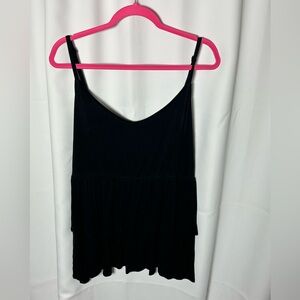 Torrid flowy  Black Women's babydoll spaghetti strap Top